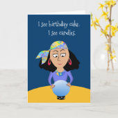 Naam en leeftijd toevoegen Grappig Fortuin Verjaar Kaart (Gele Bloem)