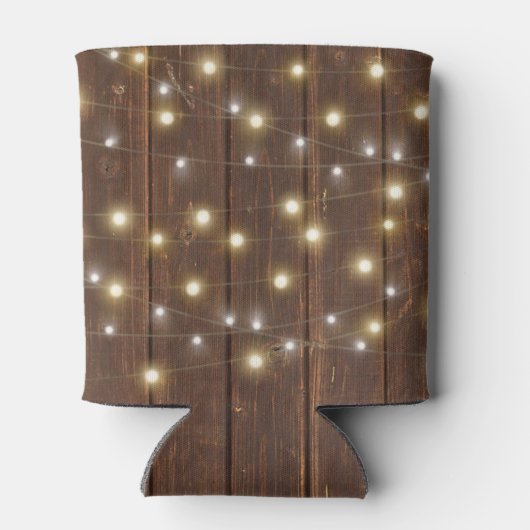 Naam en Licht String op eiken Blikjeskoeler (Achterkant)