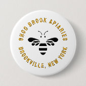 Naam en locatie bijenhouder Business Button (Voorkant)