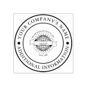 Naam en Logo Custom Rubber Stamp Rubberstempel (Afrduk)