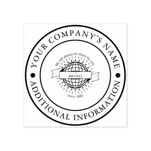 Naam en Logo Custom Rubber Stamp Rubberstempel (Afrduk)