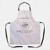 Naam en Logo haar salon schort (Voorkant)