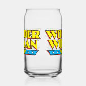 Naam en Logo van de vrouw Blikvorm Glas (Links)