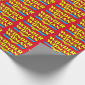 Naam en Logo van de vrouw Cadeaupapier (Hoek)