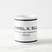 Naam en monogram koffiemok (Center)