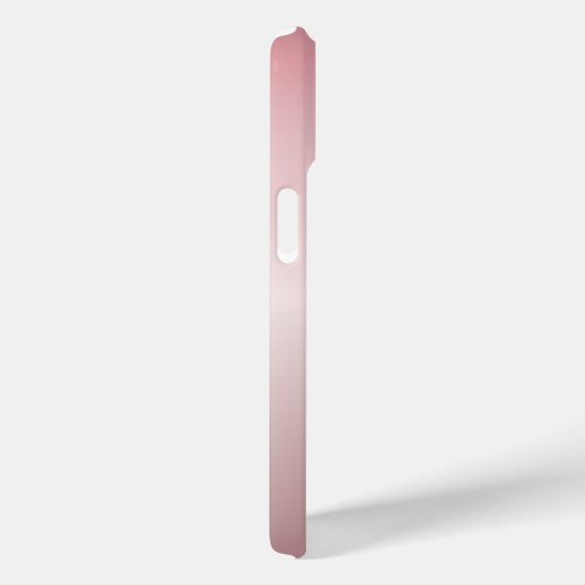 Naam en monogram | Soft FAUX Roos Gold Blush Case-Mate iPhone Case (Achterkant / Rechts)