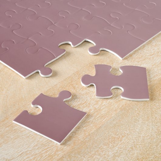 Naam en monogram | Soft FAUX Roos Gold Blush Legpuzzel (Zijkant)