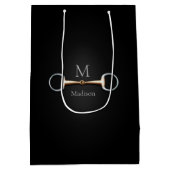 Naam en monogram van de inktvis Bit Horse Name & M Medium Cadeauzakje (Achterkant)