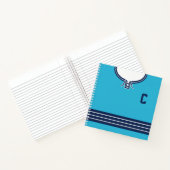 Naam en nummer Aangepast Hockey Jersey Notitieboek (Binnen)