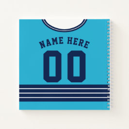 Naam en nummer Aangepast Hockey Jersey Notitieboek