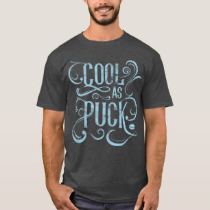 Naam en nummer achterafdrukknop als Puck Hockey-T- T-shirt