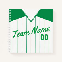 Naam en nummer Baseball Softball Green Jersey