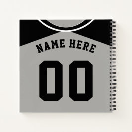 Naam en nummer Baseball Softball Jersey Notitieboe Notitieboek