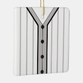 Naam en nummer Baseball Softball Jersey Sjabloon Keramisch Ornament (Rechts)