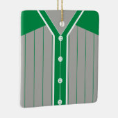 Naam en nummer Baseball Softball Jersey Sjabloon Keramisch Ornament (Rechts)