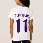 Naam en nummer Druk T-Shirt Future Soccer Star af (Achterkant)