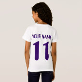 Naam en nummer Druk T-Shirt Future Soccer Star af (Achterkant volledig)