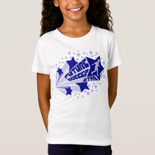 Naam en nummer Druk T-Shirt Future Soccer Star af (Voorkant)