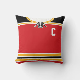 Naam en nummer Hockey Jersey Sjabloon Custom Pillo Kussen