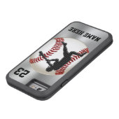 NAAM en NUMMER iPhone Baseball Hoesjes stevig (Bodem)