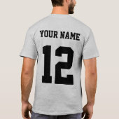  naam en nummer Italië Lacrosse T-Shirt (Achterkant)