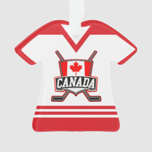 Naam en nummer Jersey Canada Logo Ornament