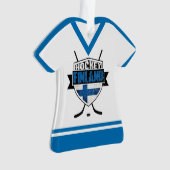 Naam en nummer Jersey Finland Ornament (voorkant)