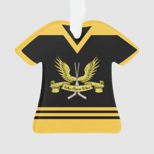 Naam en nummer Jersey Hockey Goalie Ornament