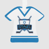Naam en nummer Jersey Israel Logo Ornament (voorkant)