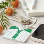 Naam en nummer Jersey Keyring, Baseball Softball Sleutelhanger (Voorkant Rechts)