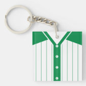Naam en nummer Jersey Keyring, Baseball Softball Sleutelhanger (Voorkant)