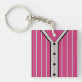 Naam en nummer Jersey Keyring, Baseball Softball Sleutelhanger (Voorkant)