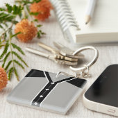 Naam en nummer Jersey Keyring, Baseball Softball Sleutelhanger (Voorkant Rechts)