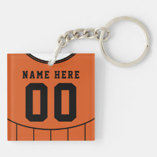 Naam en nummer Jersey Keyring, Soccer, Football Sleutelhanger