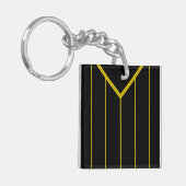 Naam en nummer Jersey Keyring, Soccer, Football Sleutelhanger (Voorkant Links)