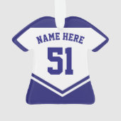 Naam en nummer Jersey Scotland Logo Ornament (achterkant)