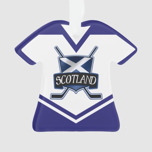 Naam en nummer Jersey Scotland Logo Ornament (voorkant)