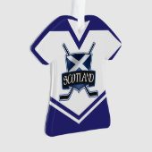 Naam en nummer Jersey Scotland Logo Ornament (voorkant)