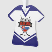 Naam en nummer Jersey Slovakia Logo Ornament (voorkant)