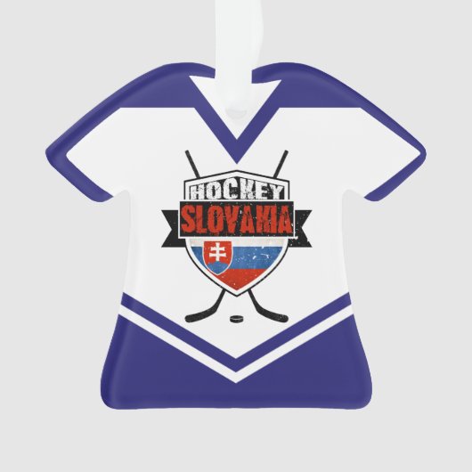 Naam en nummer Jersey Slovakia Logo Ornament (voorkant)