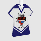 Naam en nummer Jersey Slovakia Logo Ornament (voorkant)