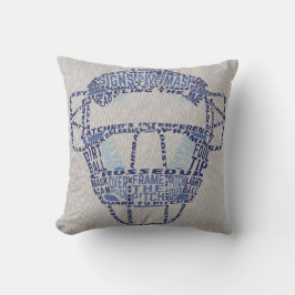 Naam en nummer Jersey Style Baseball Catcher Pillo Kussen