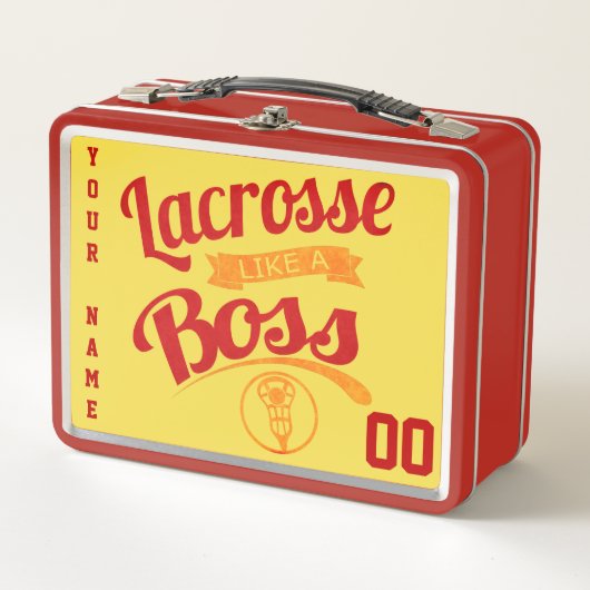 Naam en nummer lacrosse als hoes (Voorkant)