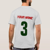naam en nummer Mexicaanse ockey T-Shirt (Achterkant)