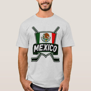  naam en nummer Mexicaanse ockey T-Shirt