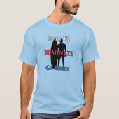 Naam en nummer op Rug Serious Surfer T-Shirt (Voorkant)