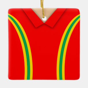 Naam en nummer  Soccer Jersey Keramisch Ornament