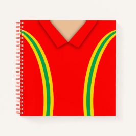 Naam en nummer Soccer Jersey Notitieboek