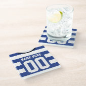  naam en nummer Soccer Jersey Onderzetter (Schuin)