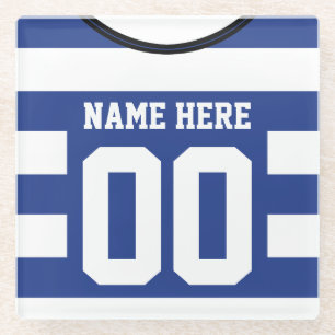 naam en nummer Soccer Jersey Onderzetter